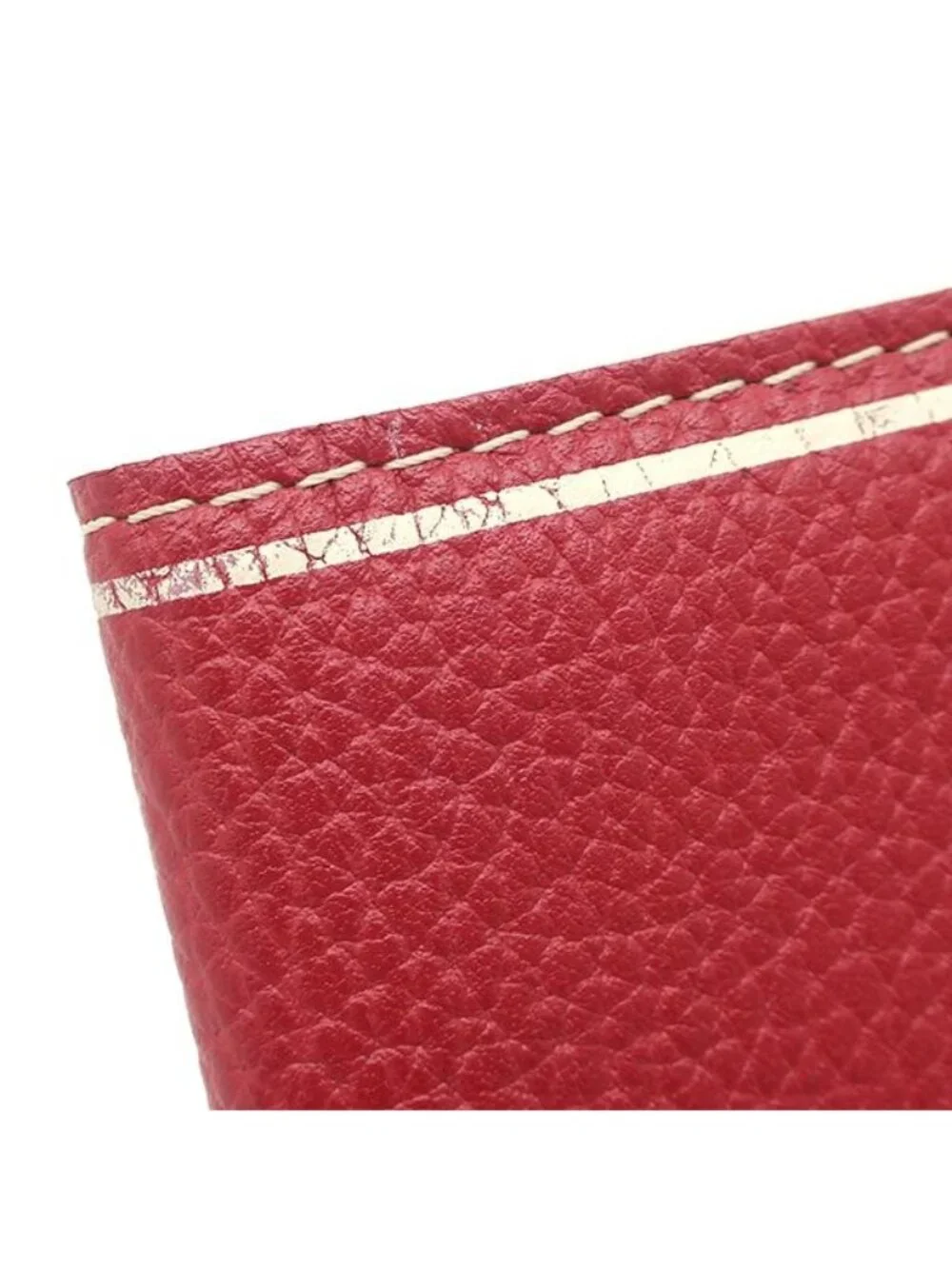 Louis Vuitton Card Case Pocket Organizer Leather Red Brown Business
